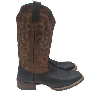 Laredo Cowboy Approved Western Boots Mens 10.5D Brown‎ Leather Upper 7961